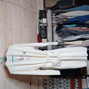 NWT- SKIMS- FULL-LENGTH TEDDY OLYMPIC ROBE- 2X/3X- Bone- Limited Edition.